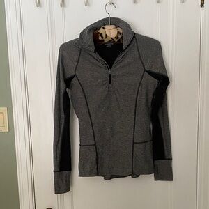 Gray Quarter-Zip Pullover